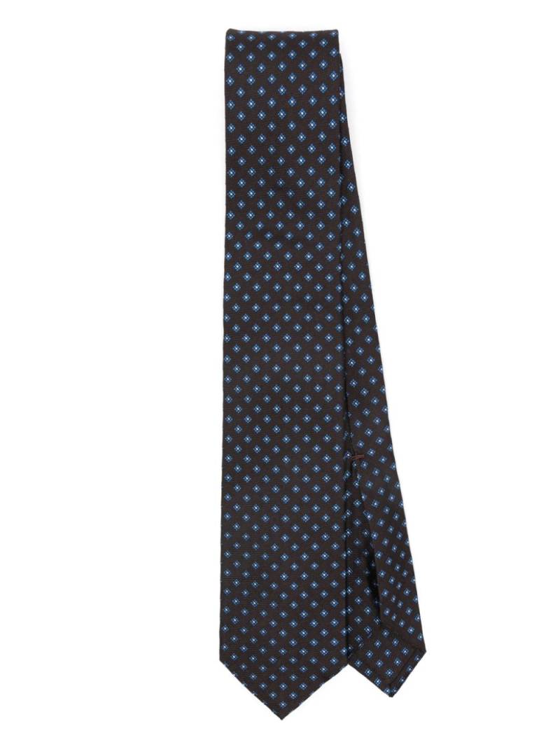 Barba graphic-print tie - Brown von Barba