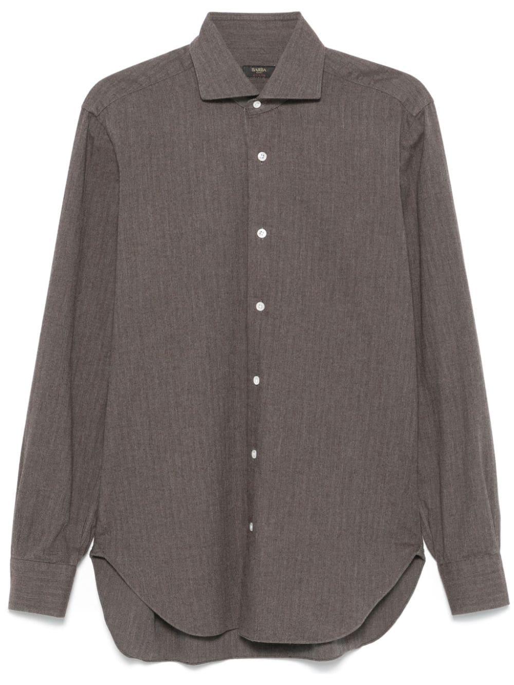 Barba herringbone shirt - Brown von Barba