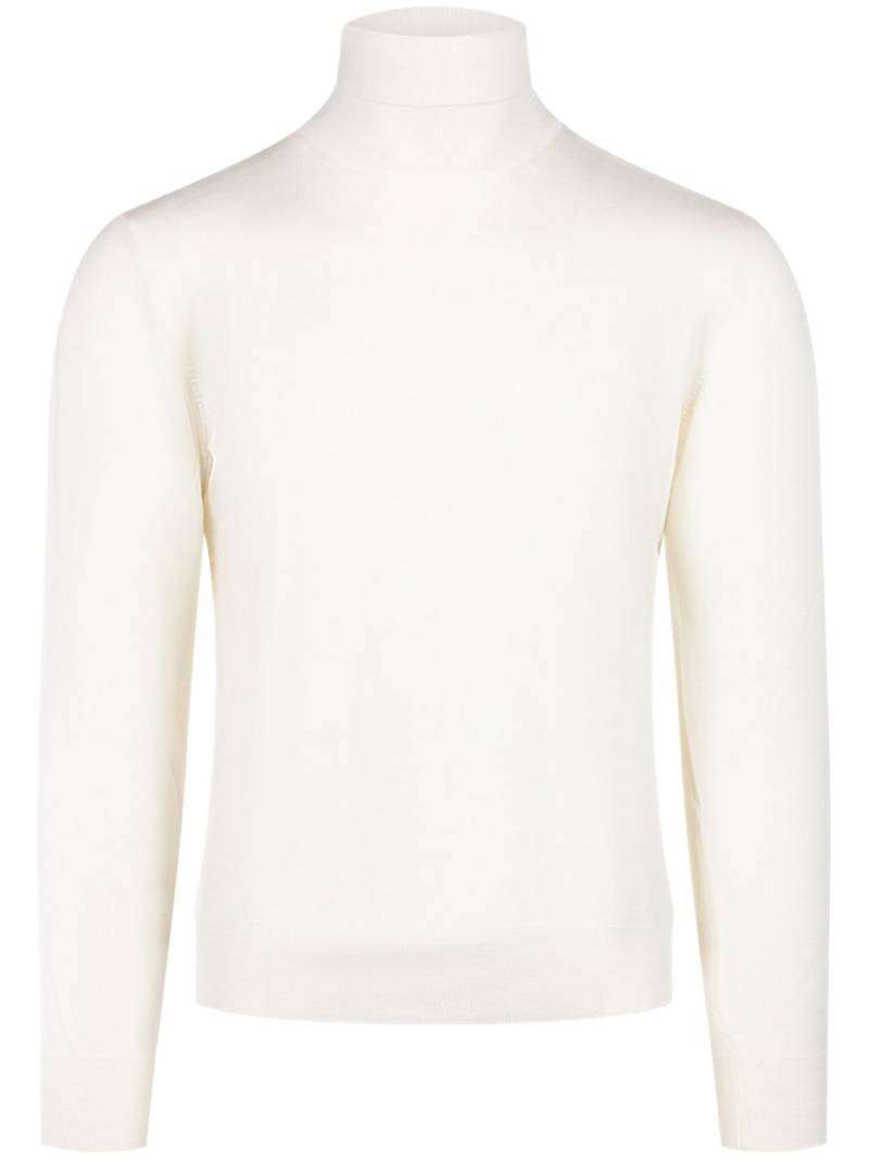 Barba high neck slim sweatshirt - Neutrals von Barba