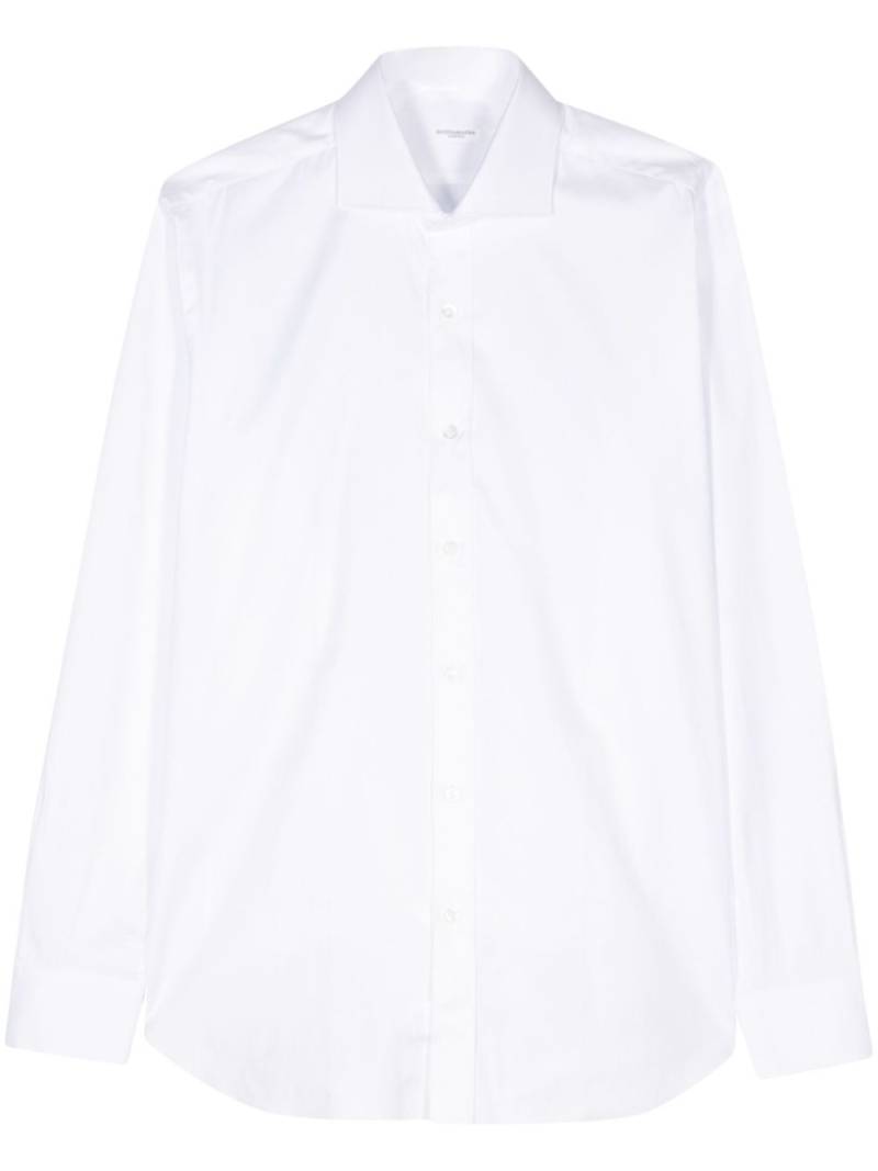 Barba jacquard cotton shirt - White von Barba