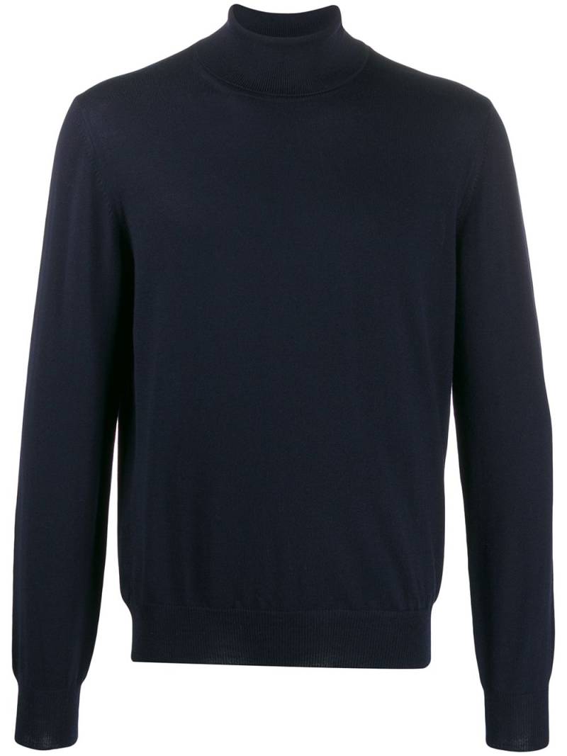 Barba knitted rollneck - Blue von Barba