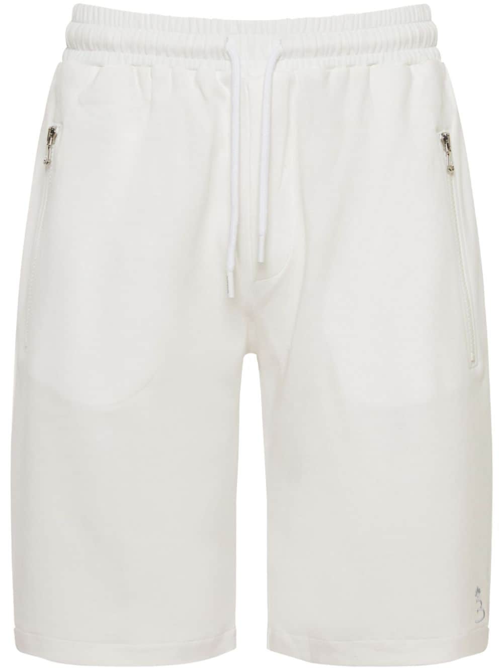Barba logo-embroidered shorts - White von Barba