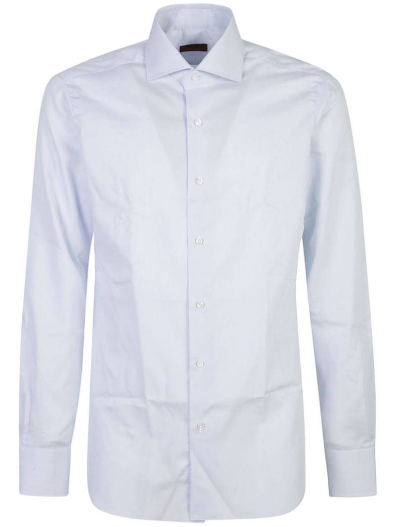 Barba micro-dot shirt - Blue von Barba