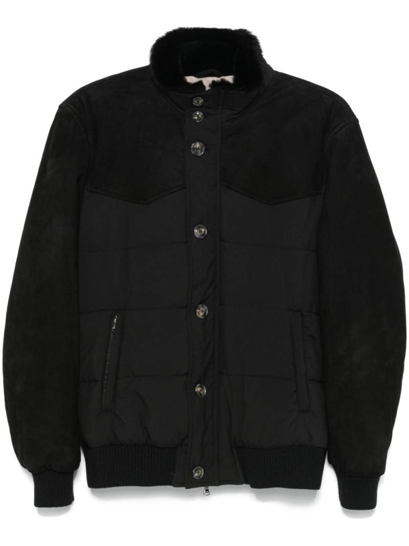 Barba mock-neck puffer jacket - Black von Barba