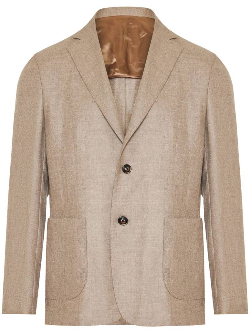 Barba notched-lapels blazer - Neutrals von Barba