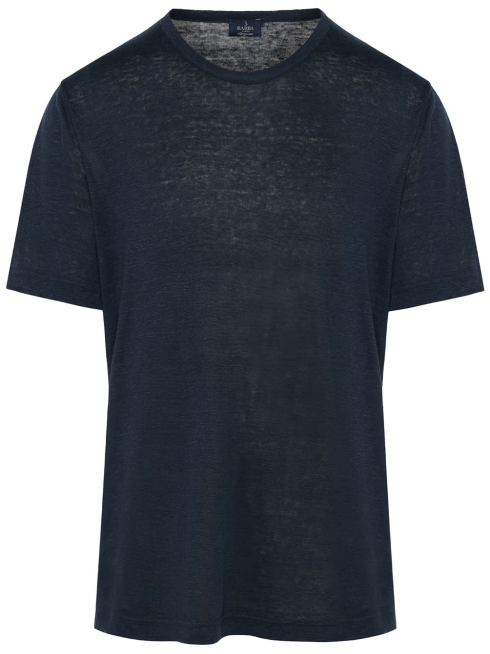 Barba piqué-weave T-shirt - Blue von Barba