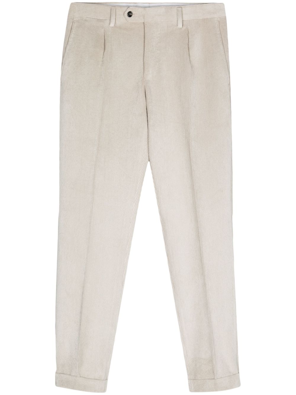 Barba pleat-detail trousers - Neutrals von Barba