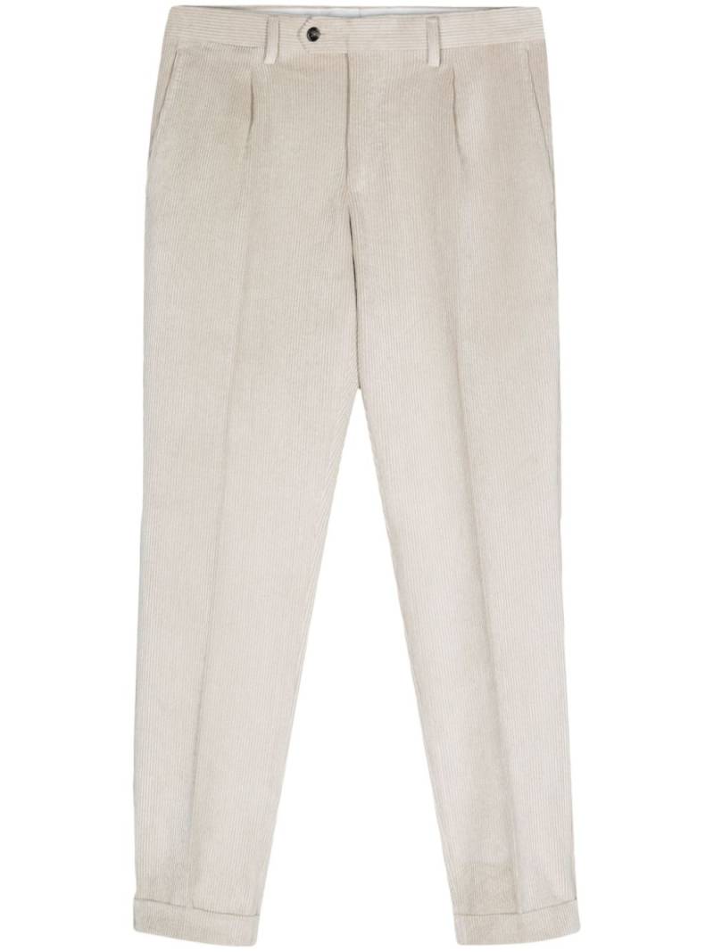 Barba pleat-detail trousers - Neutrals von Barba