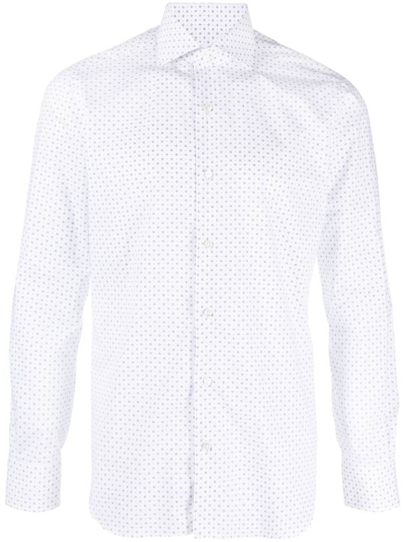 Barba polka dot print shirt - White von Barba