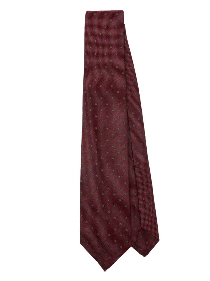 Barba polka dot tie - Red von Barba