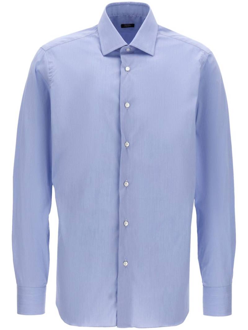 Barba poplin shirt - Blue von Barba