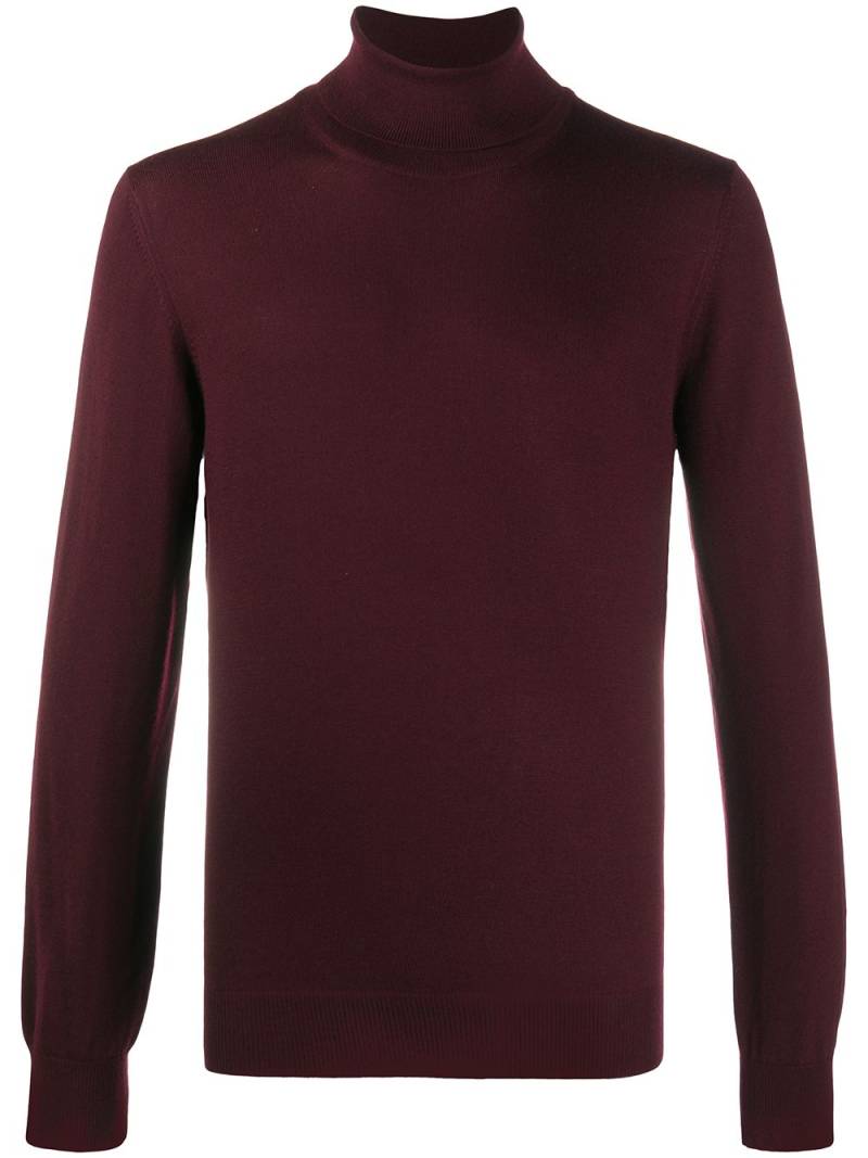 Barba roll neck jumper - Red von Barba