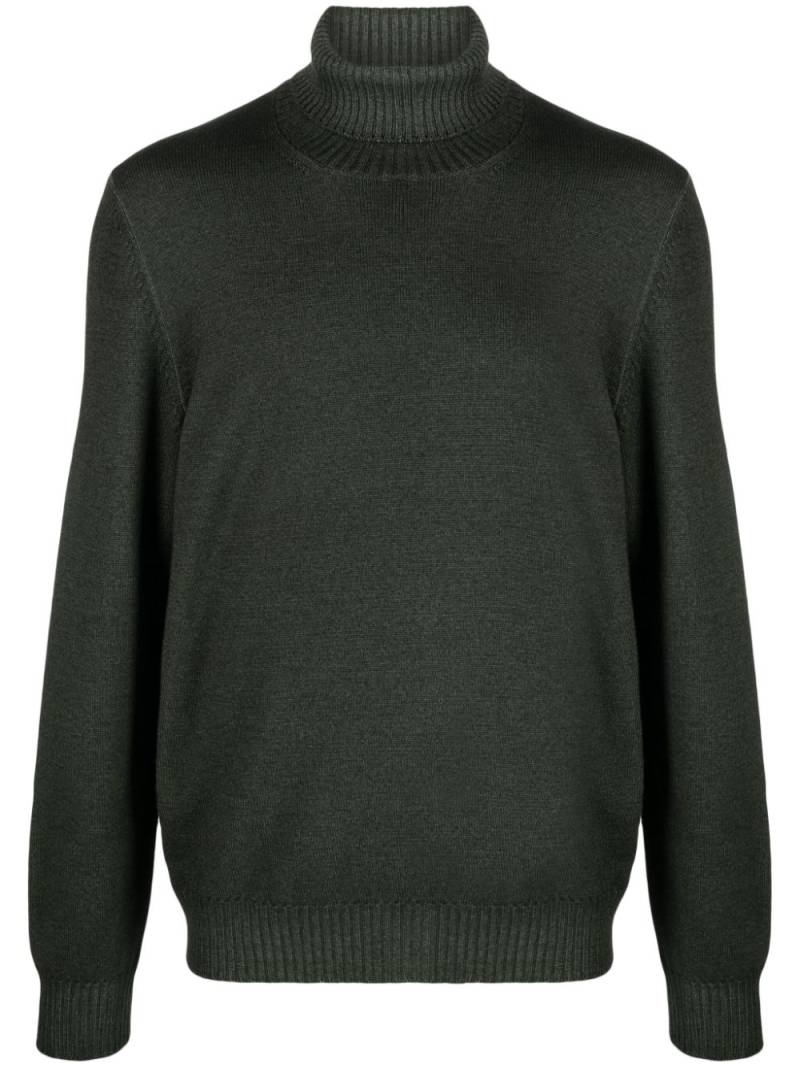 Barba roll-neck virgin-wool jumper - Green von Barba