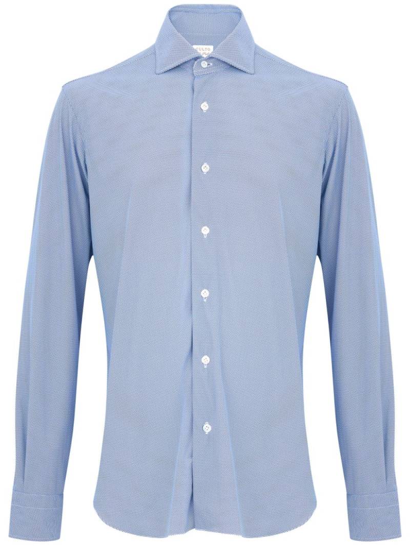 Barba spread-collar shirt - Blue von Barba