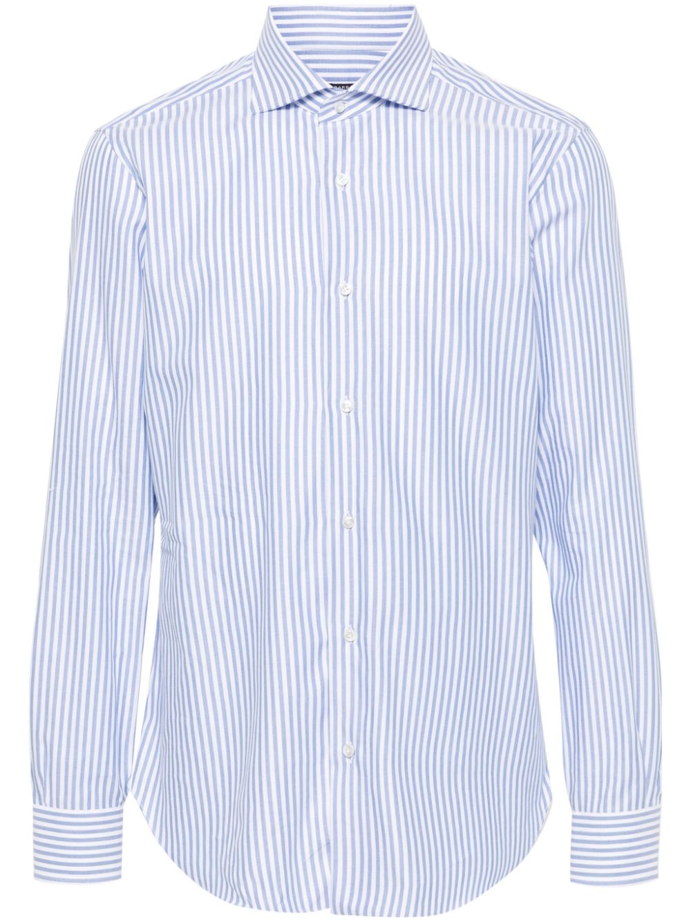 Barba striped cotton shirt - White von Barba