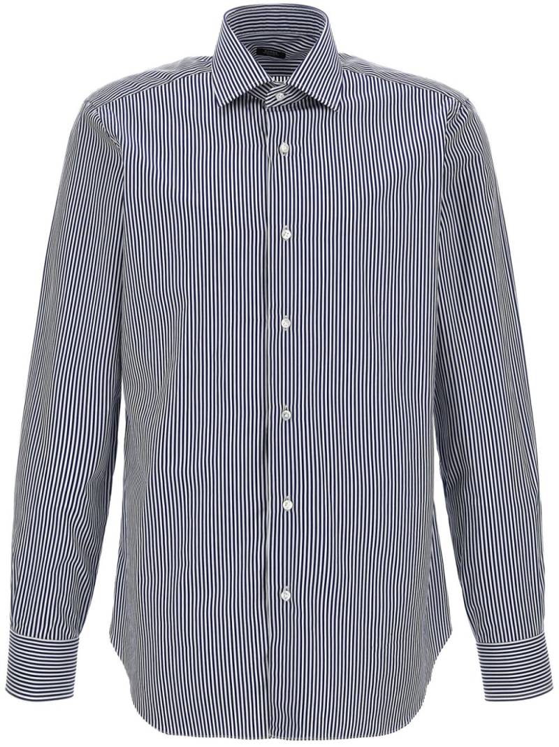 Barba striped shirt - Blue von Barba