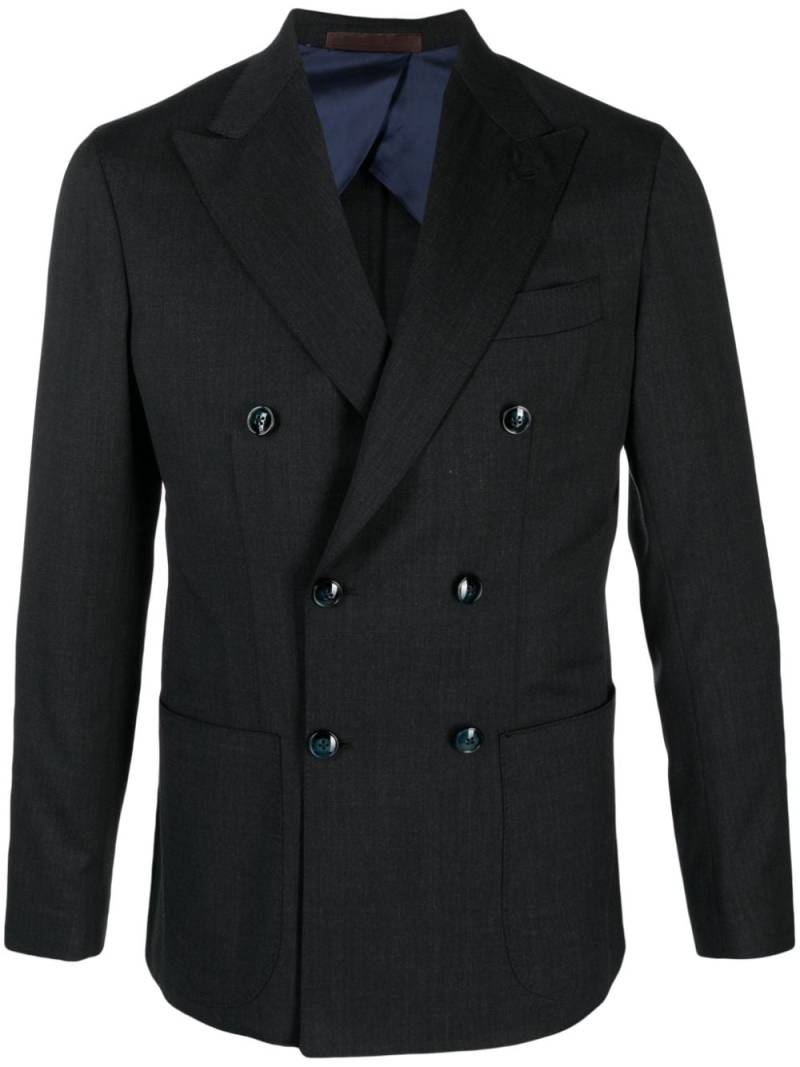 Barba tailored double-breasted blazer - Grey von Barba