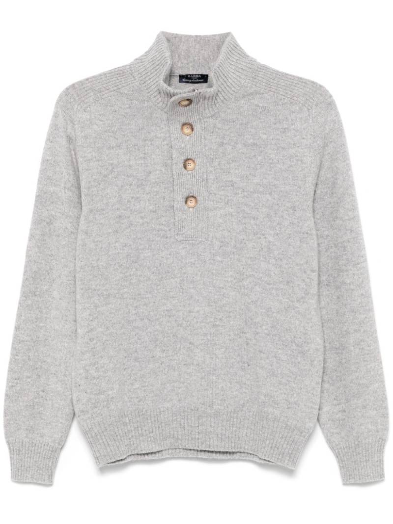 Barba virgin wool sweater - Grey von Barba