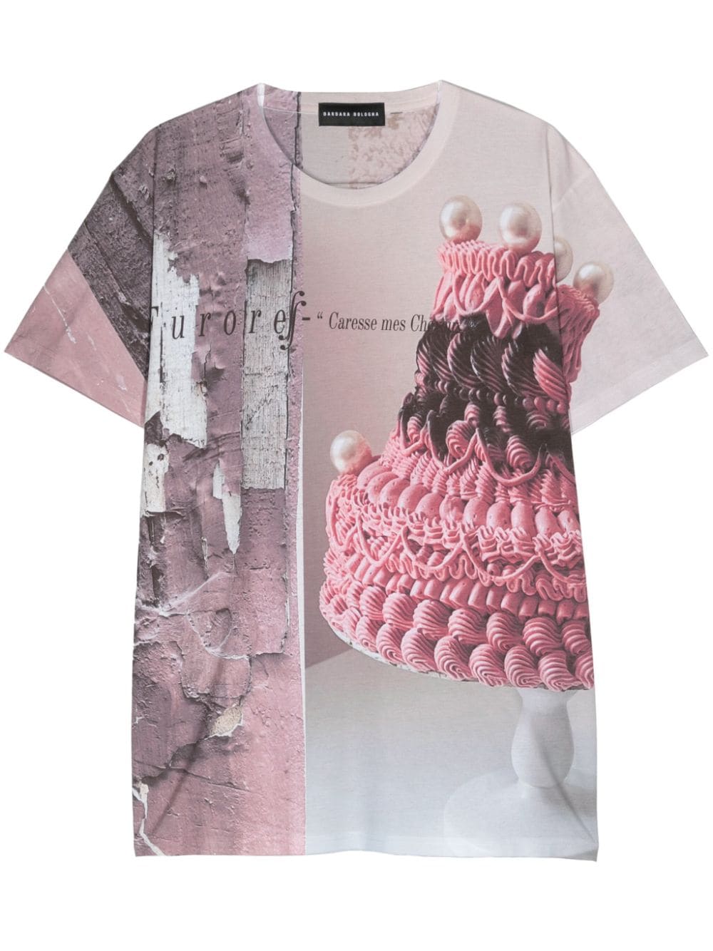 Barbara Bologna mix-print T-shirt - Neutrals von Barbara Bologna