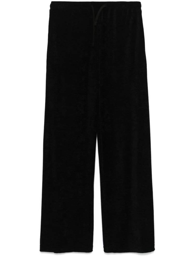 Barbara Bologna towelling-finish trousers - Black von Barbara Bologna