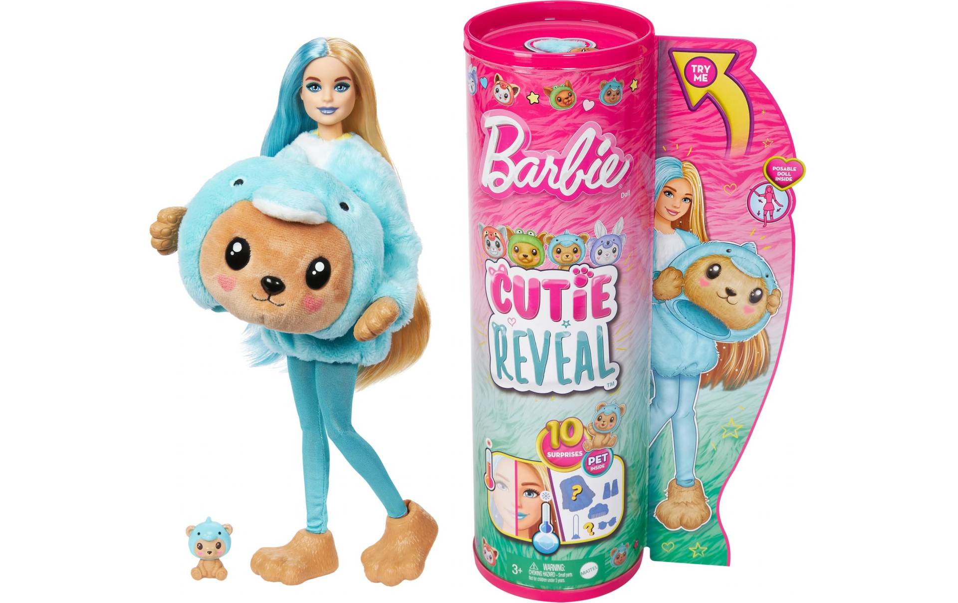 Barbie Anziehpuppe »Barbie Cutie Reveal – Teddy Dolphin« von Barbie