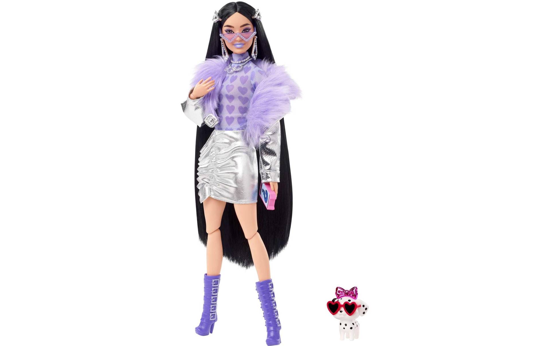 Barbie Anziehpuppe »Barbie Extra Puppe mit lila Flausch-Kragen« Barbie Anziehpuppe »Barbie Extra Puppe mit lila Flausch-Kragen« von Barbie