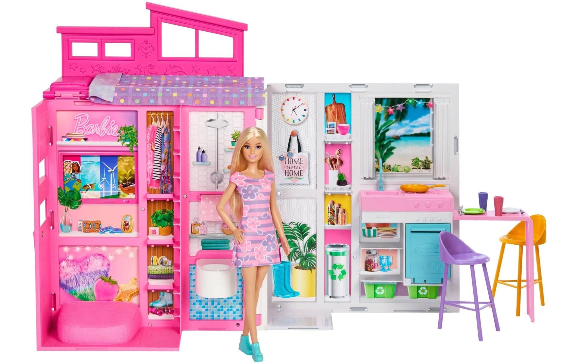 Barbie Anziehpuppe »Barbie Getaway House Doll and Playset« von Barbie