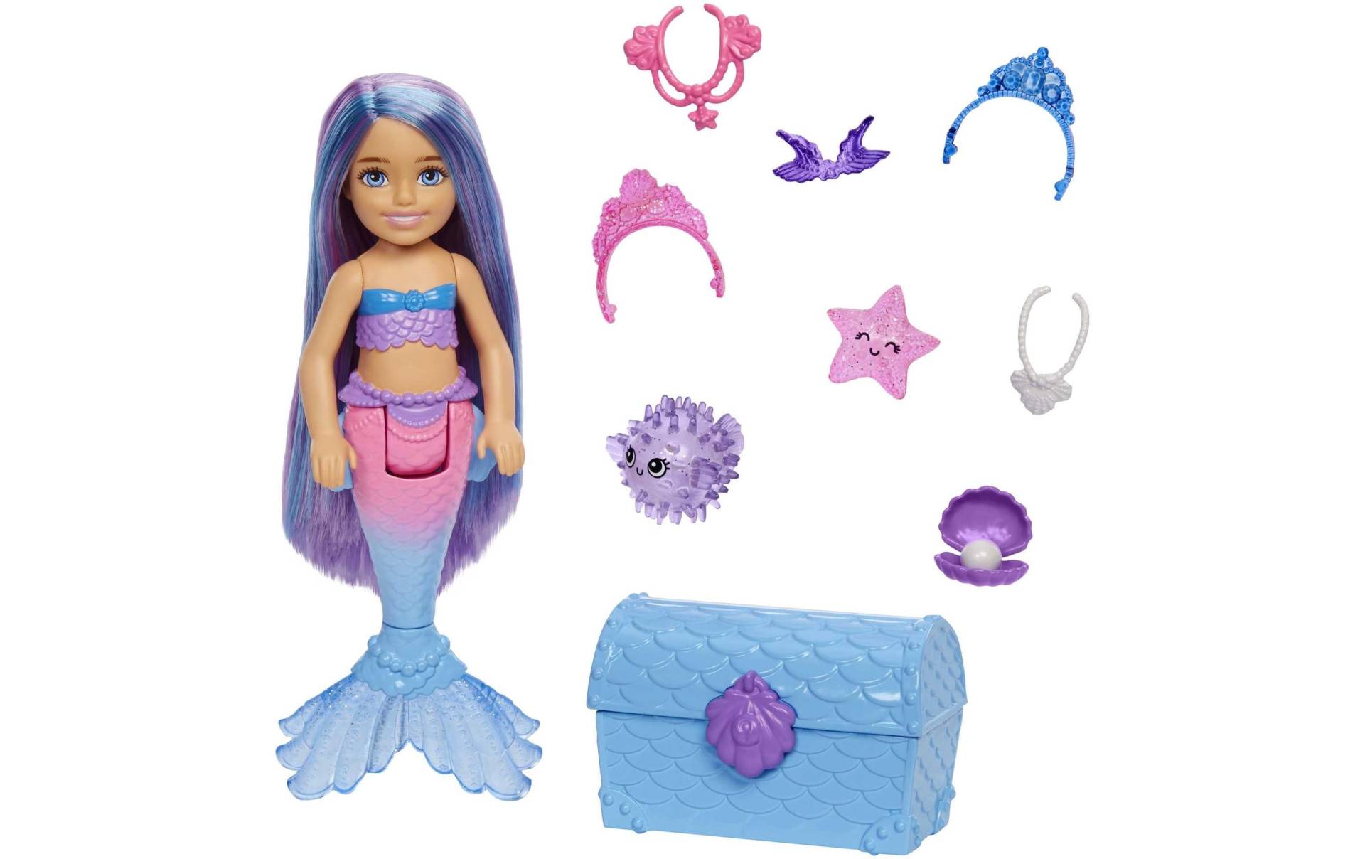 Barbie Anziehpuppe »Barbie Mermaid Power Chelsea Meerjungfrau« von Barbie