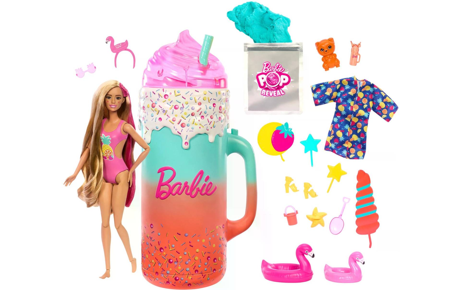 Barbie Anziehpuppe »Barbie Pop Reveal Fruit Tropical Smoothie« von Barbie