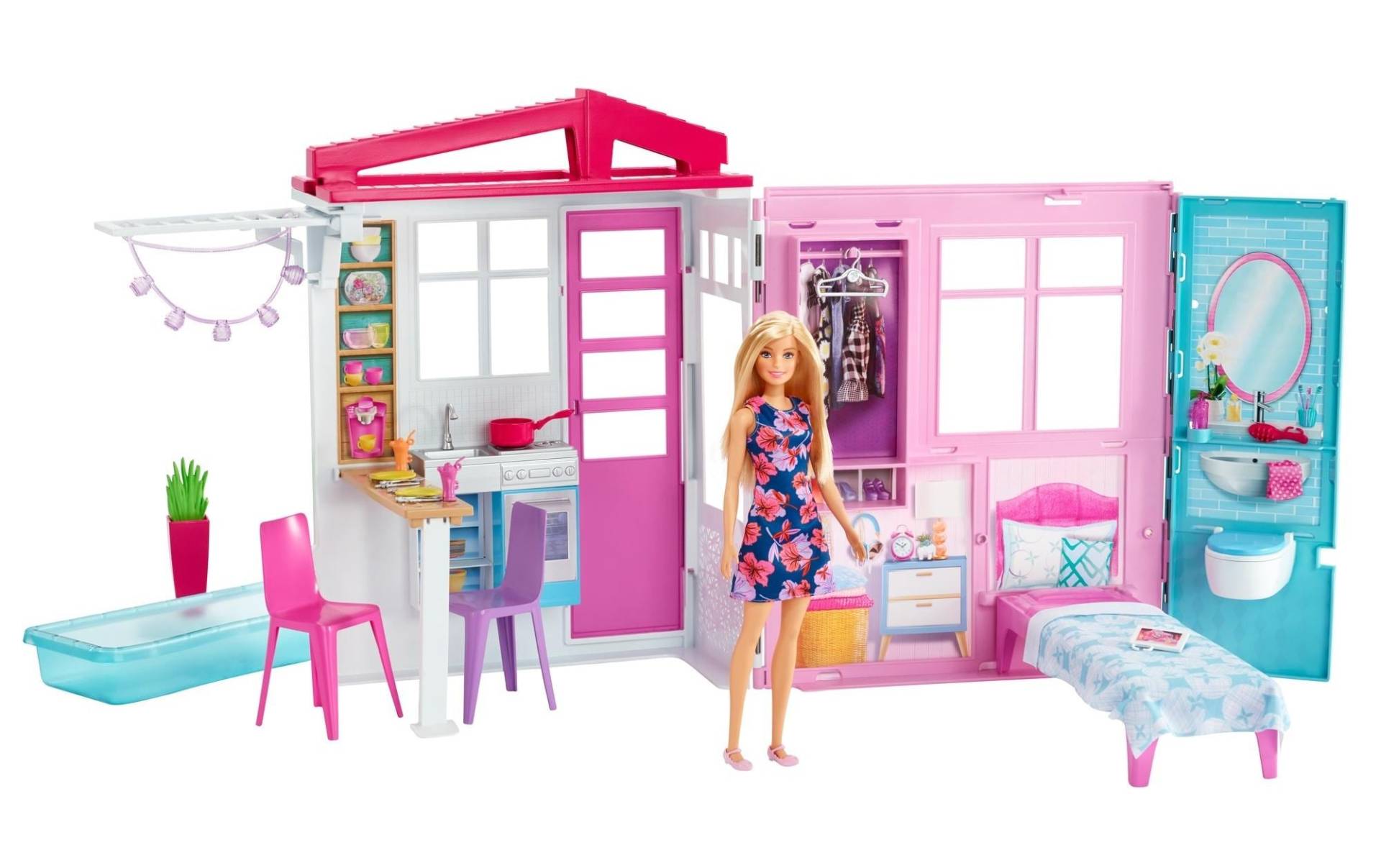 Barbie Puppen Spielcenter »Ferienhaus mit Möbeln« Barbie Puppen Spielcenter »Ferienhaus mit Möbeln« von Barbie