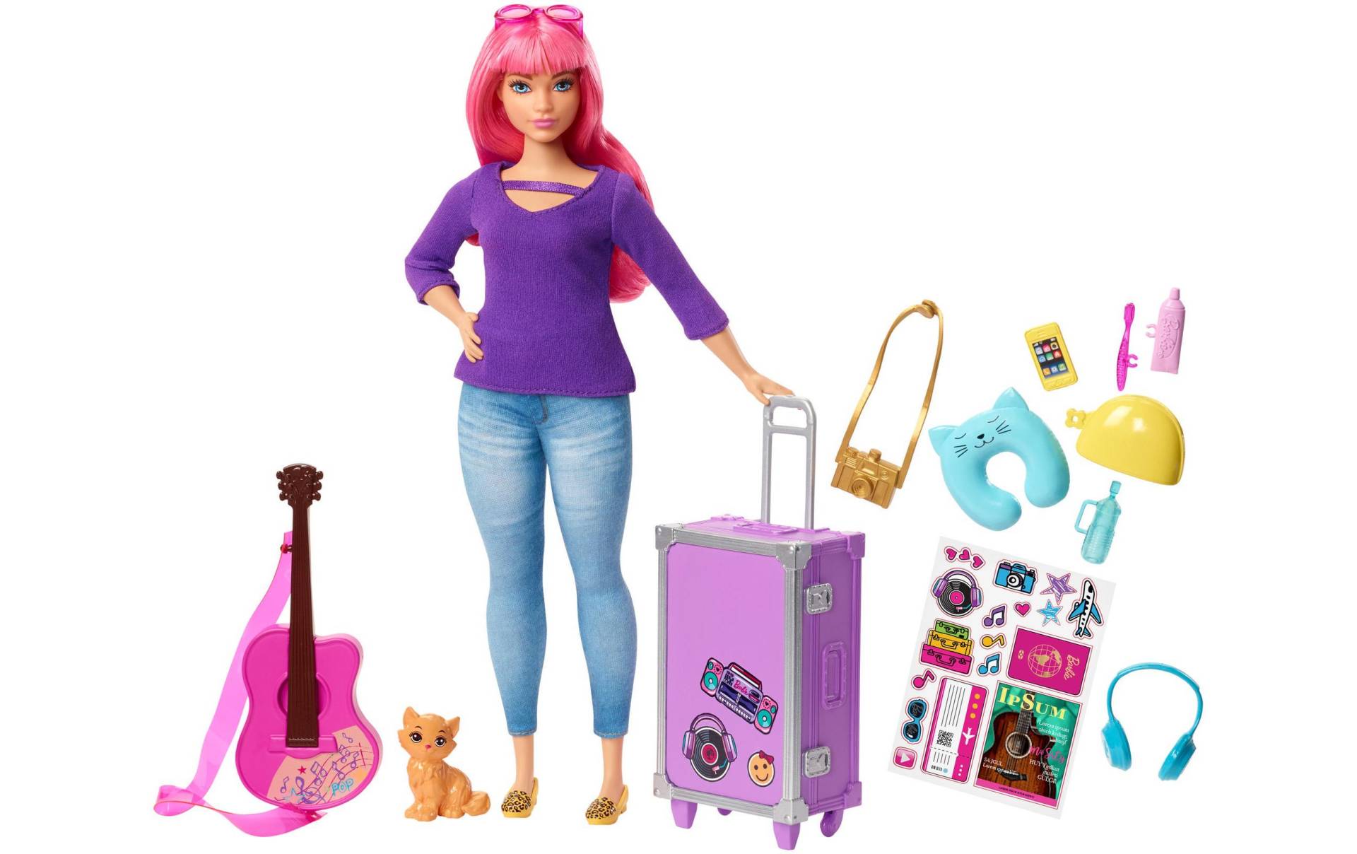 Barbie Spielfigur »Travel Barbie curvy mit Zubehör« Barbie Spielfigur »Travel Barbie curvy mit Zubehör« von Barbie