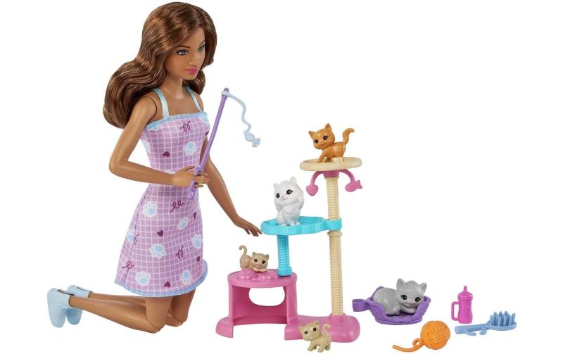 Barbie Spielwelt »Spielset Puppe und Kätzchen Kratzbaum« von Barbie