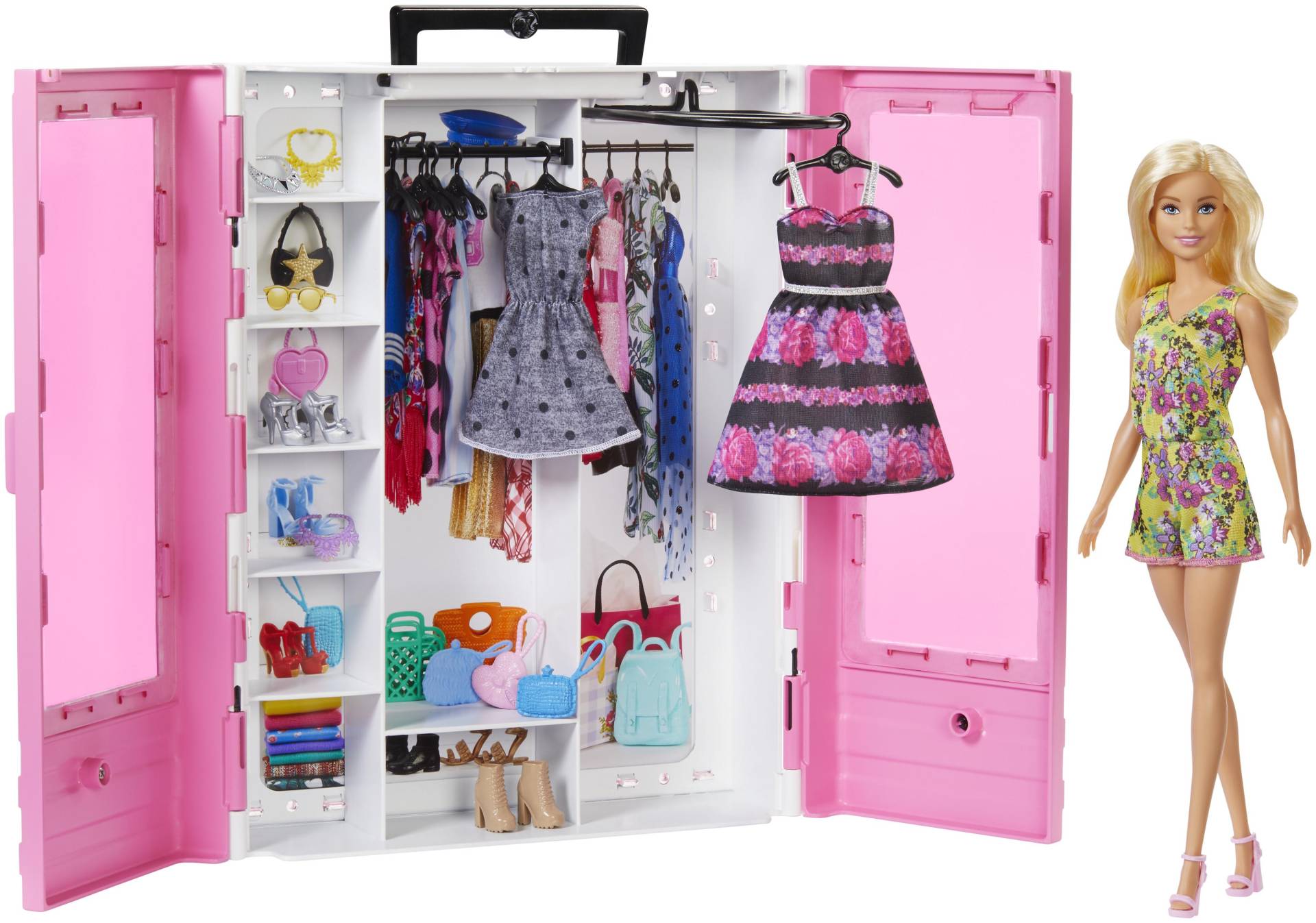 Fashionistas Kleiderschrank Mit Puppe Und Kleider Unisex Multicolor ONE SIZE von Barbie