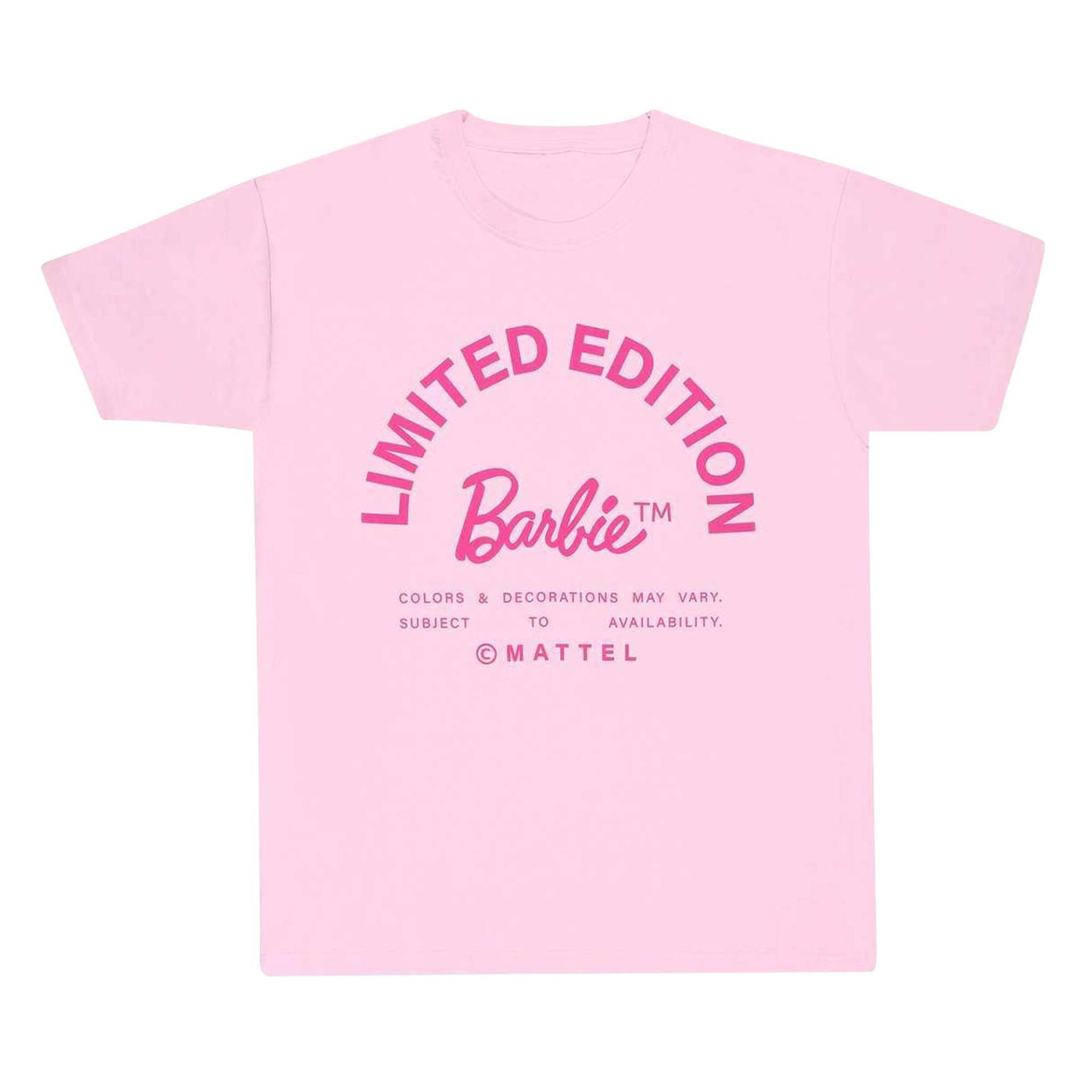 Limited Edition Tshirt Damen Hellrosa L von Barbie