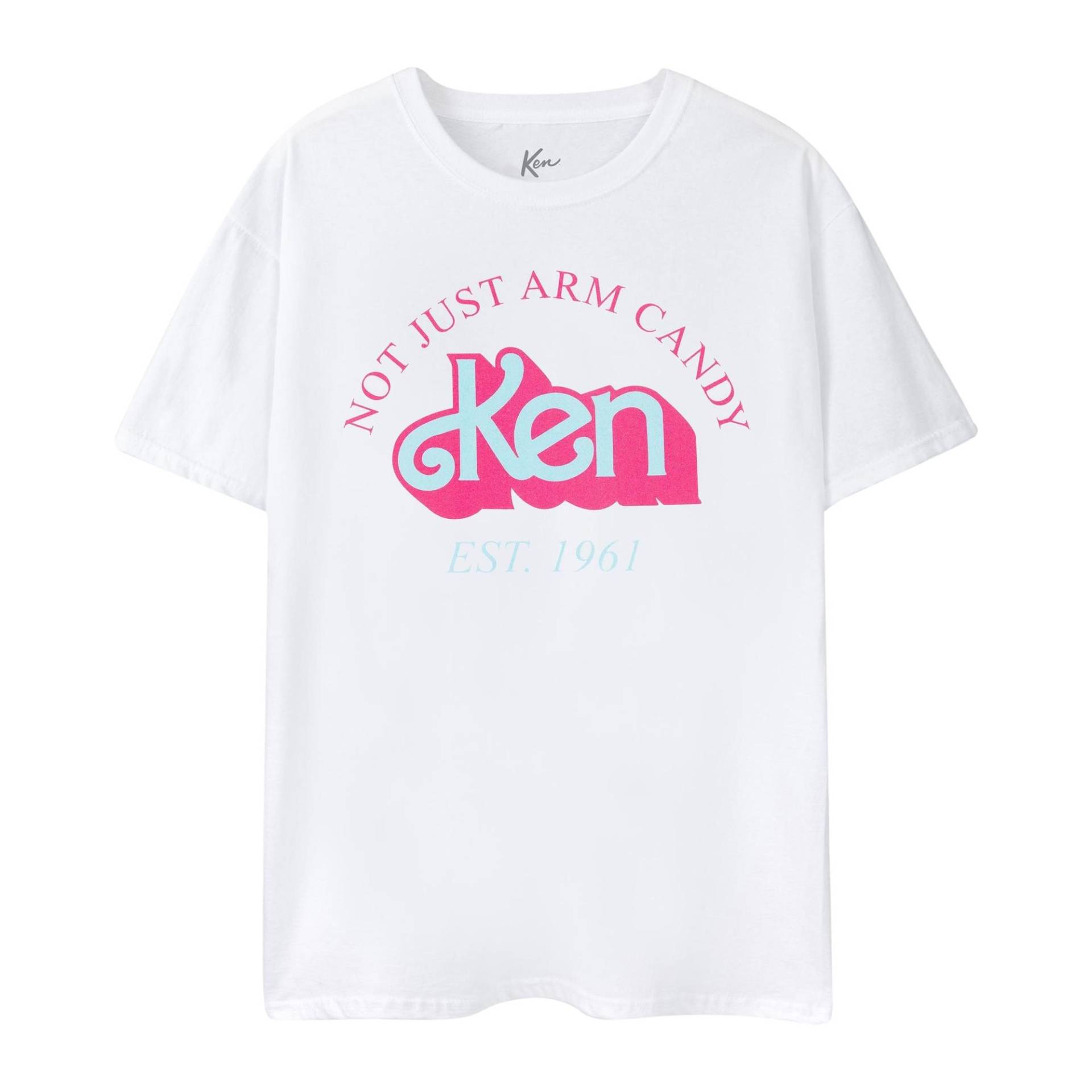 Barbie - Not Just Arm Candy TShirt kurzärmlig, für Herren, Weiss, Größe M von Barbie