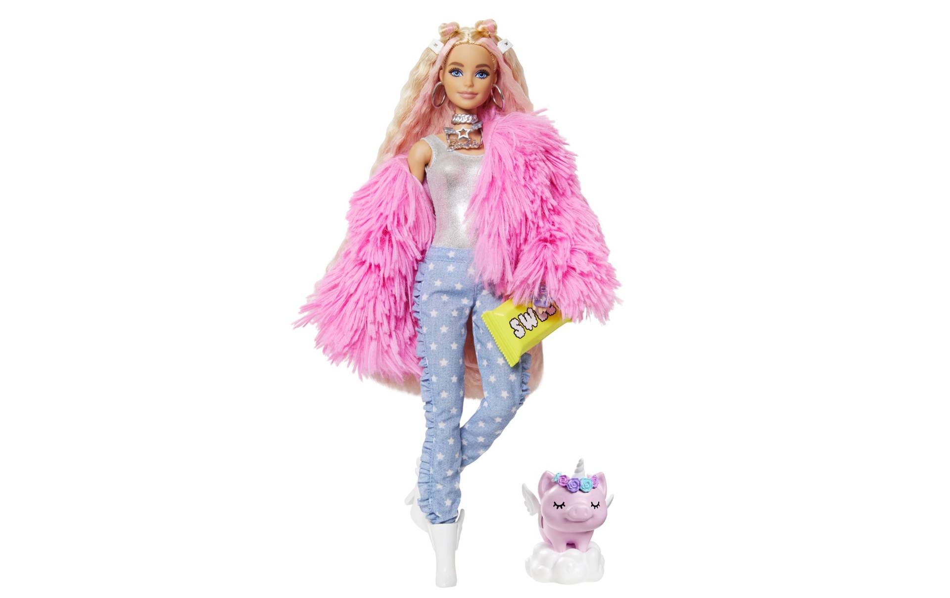 Кукла Barbie Экстра в Радужном пальто gvr04