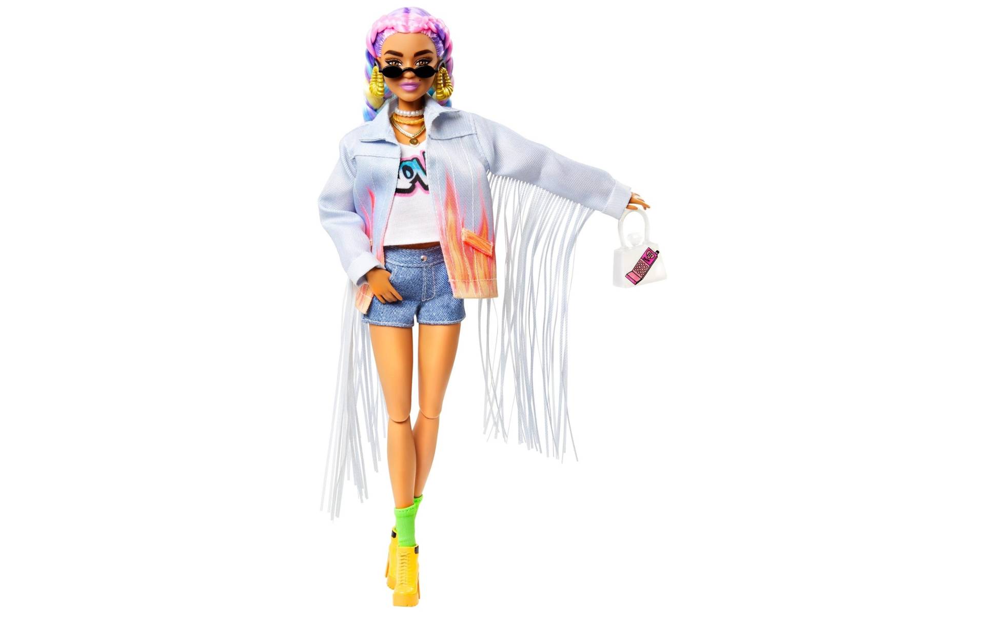 Barbie Spielfigur »Extra mit geflochtenem Regenbogen-Zopf« von Barbie