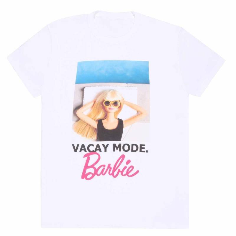 Barbie - Vacay Mode TShirt, für Damen, Weiss, Größe L von Barbie