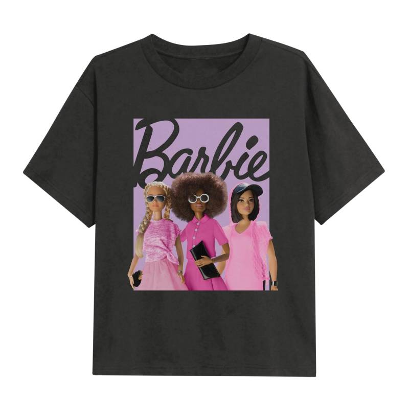 & Friends Tshirt Mädchen Charcoal Black 158 von Barbie