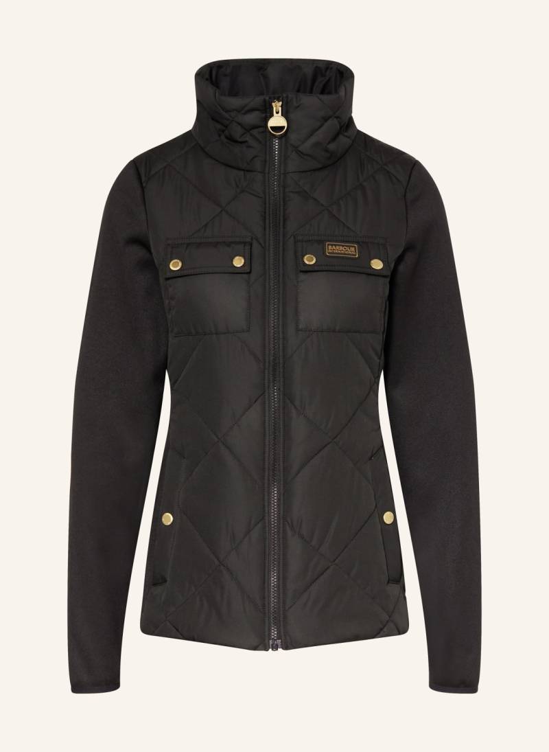 Barbour International Jacke Rubins Im Materialmix schwarz von Barbour International