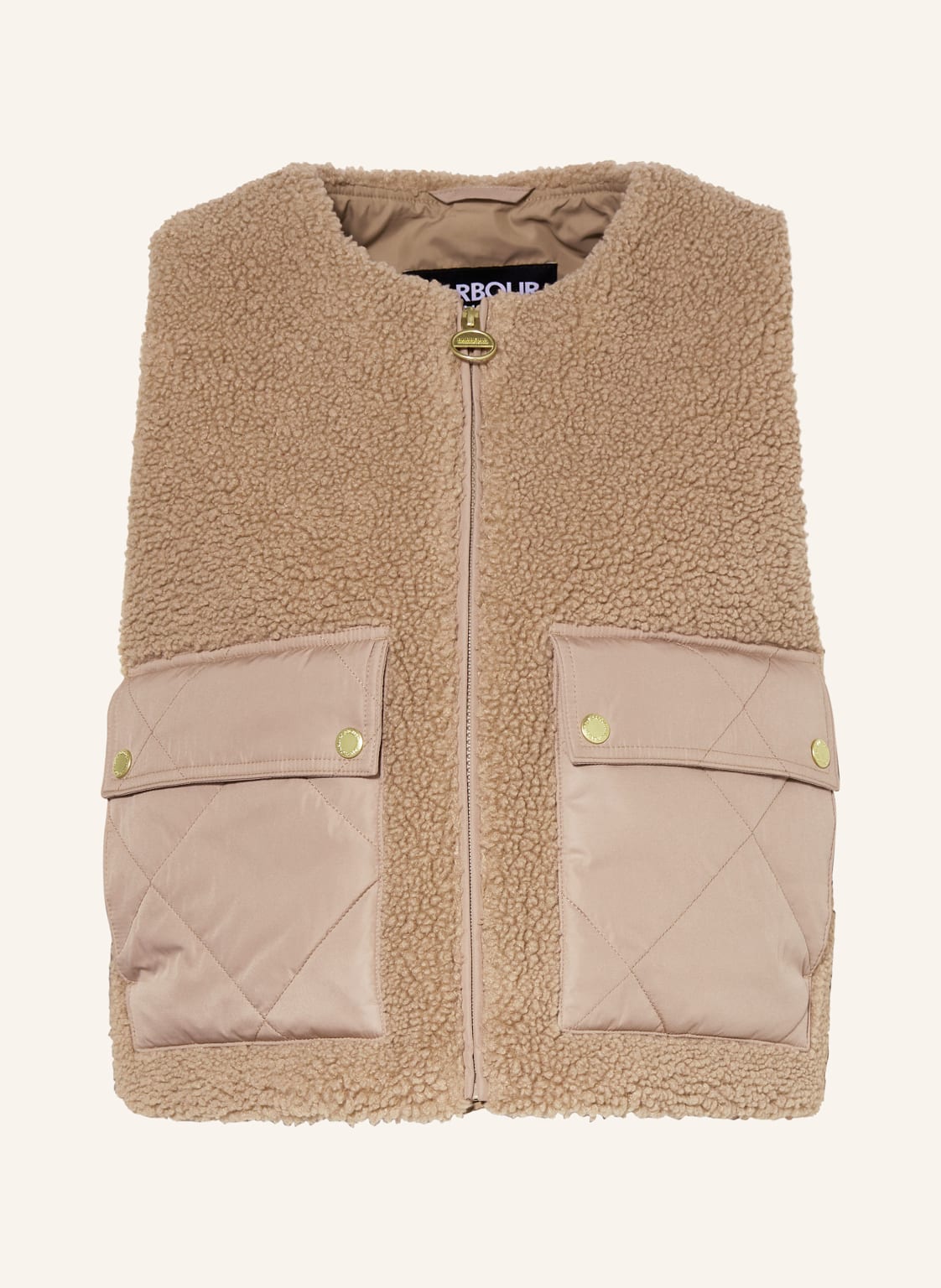 Barbour International Teddyfell-Weste Nyberg beige von Barbour International