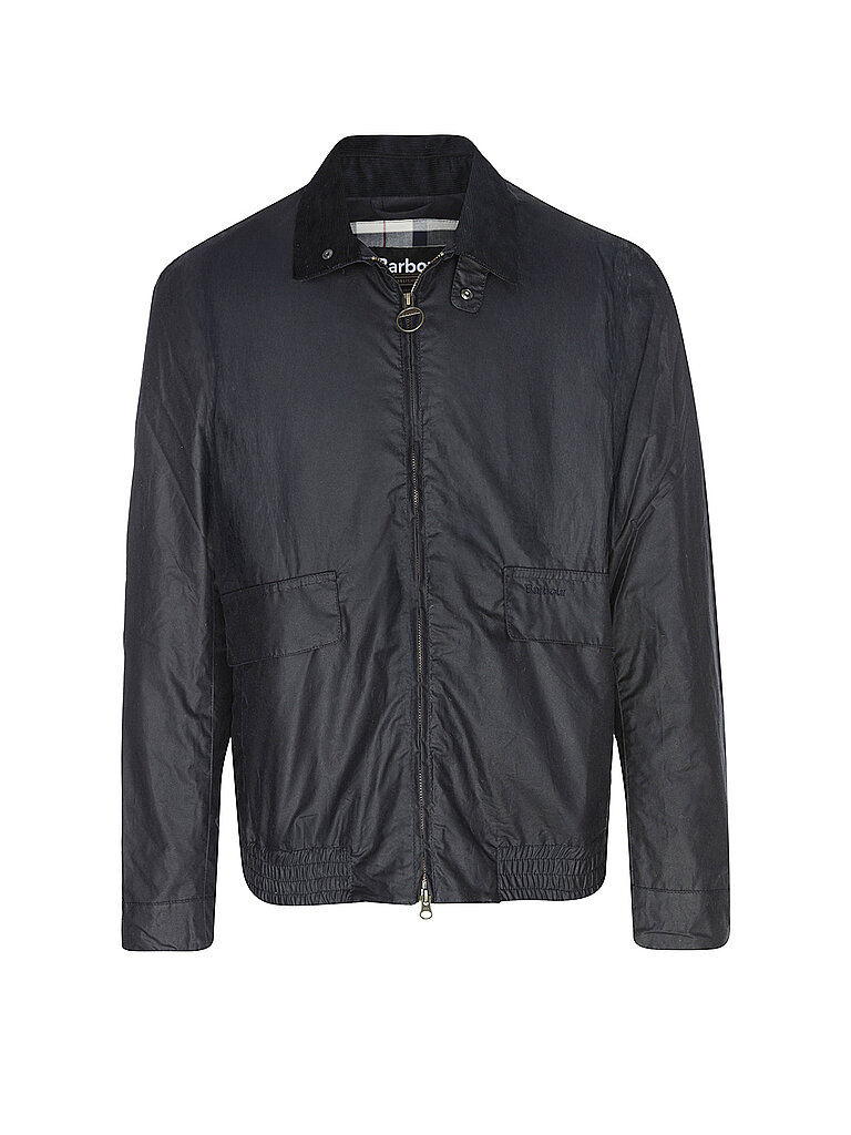 BARBOUR Blouson NEWBURY WAX dunkelblau | L von Barbour