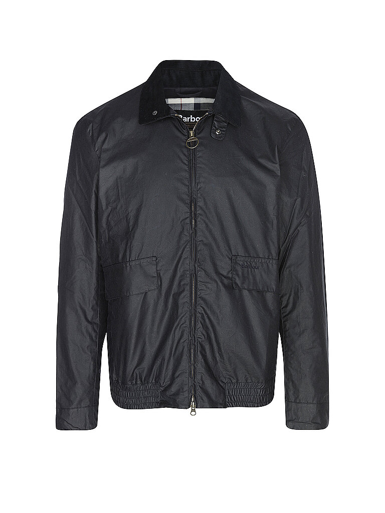 BARBOUR Blouson NEWBURY WAX dunkelblau | L von Barbour