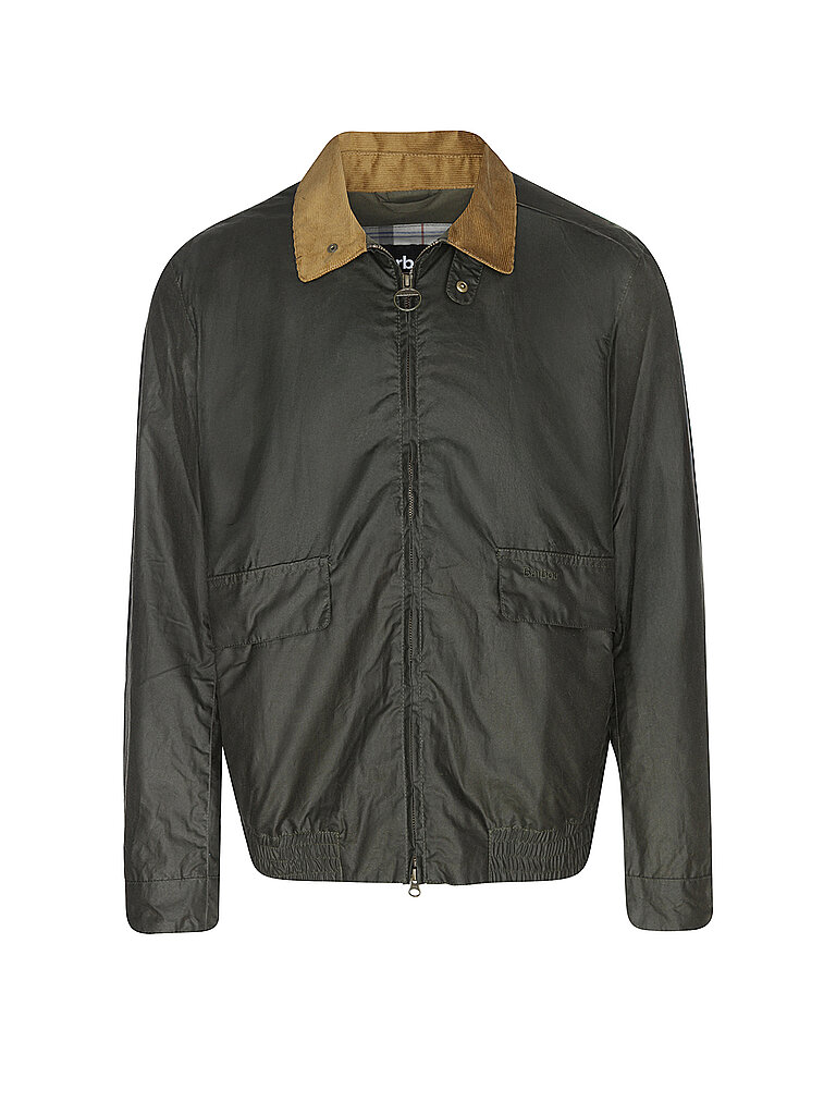 BARBOUR Blouson NEWBURY WAX olive | L von Barbour