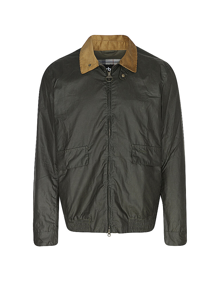 BARBOUR Blouson NEWBURY WAX olive | L von Barbour