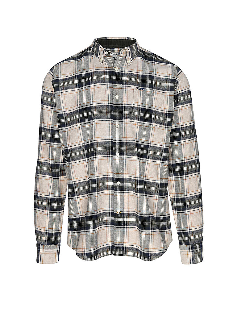 BARBOUR Flanellhemd Slim Fit BEDSOM beige | L von Barbour