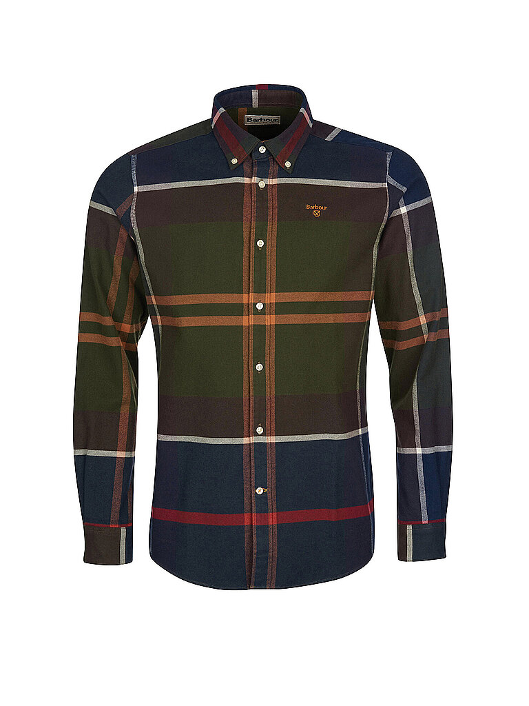 BARBOUR Flanellhemd  olive | L von Barbour