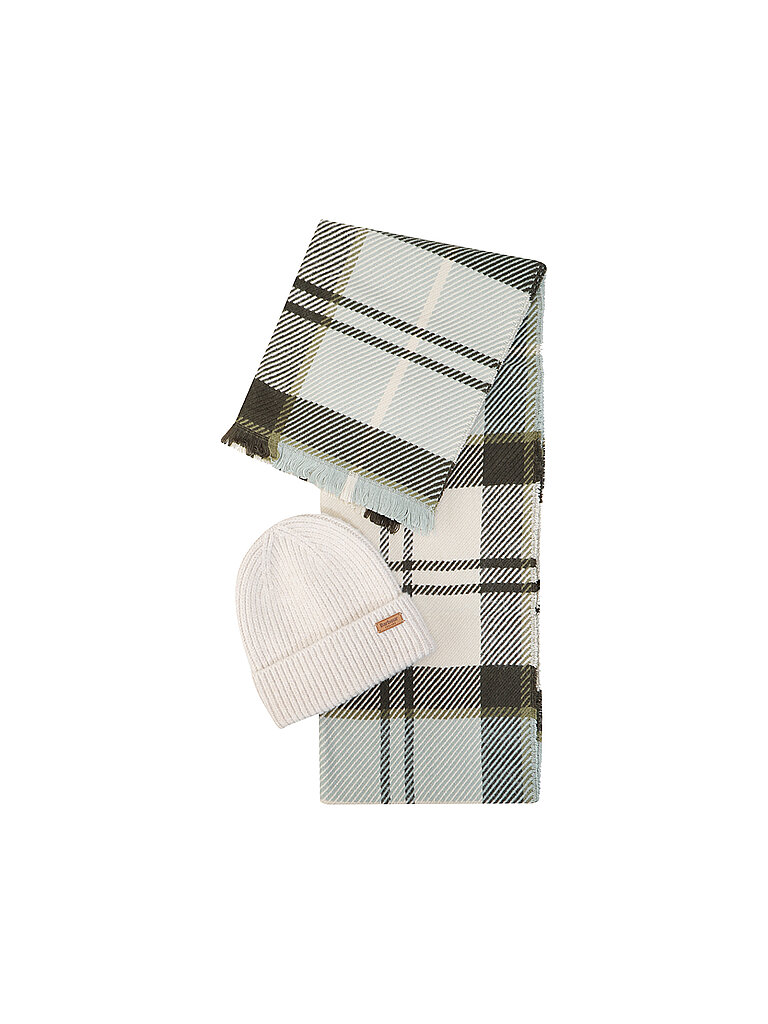 BARBOUR Geschenkset Beanie und Schal PENDLE mint von Barbour