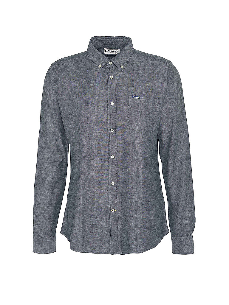 BARBOUR Hemd BUCKLEY Tailored Fit grau | L von Barbour