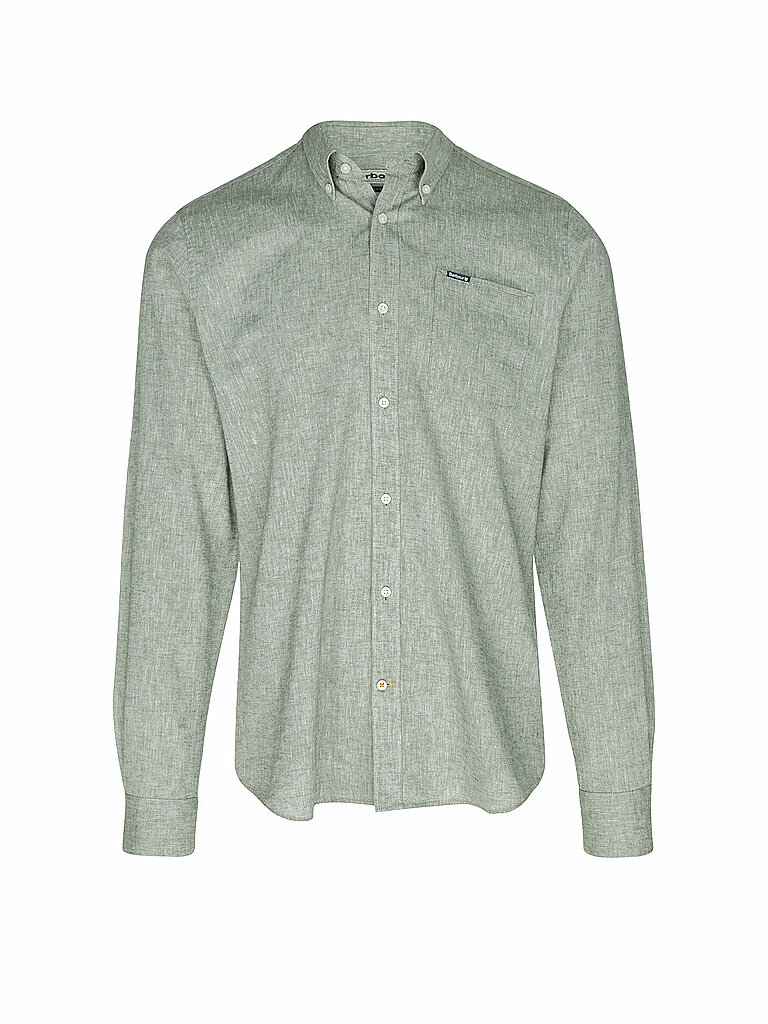 BARBOUR Hemd NELSON olive | S von Barbour